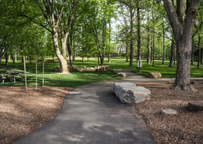 Park walkway at Mohawk Park in Brantford
