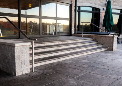 Patio access to main building for HGCC