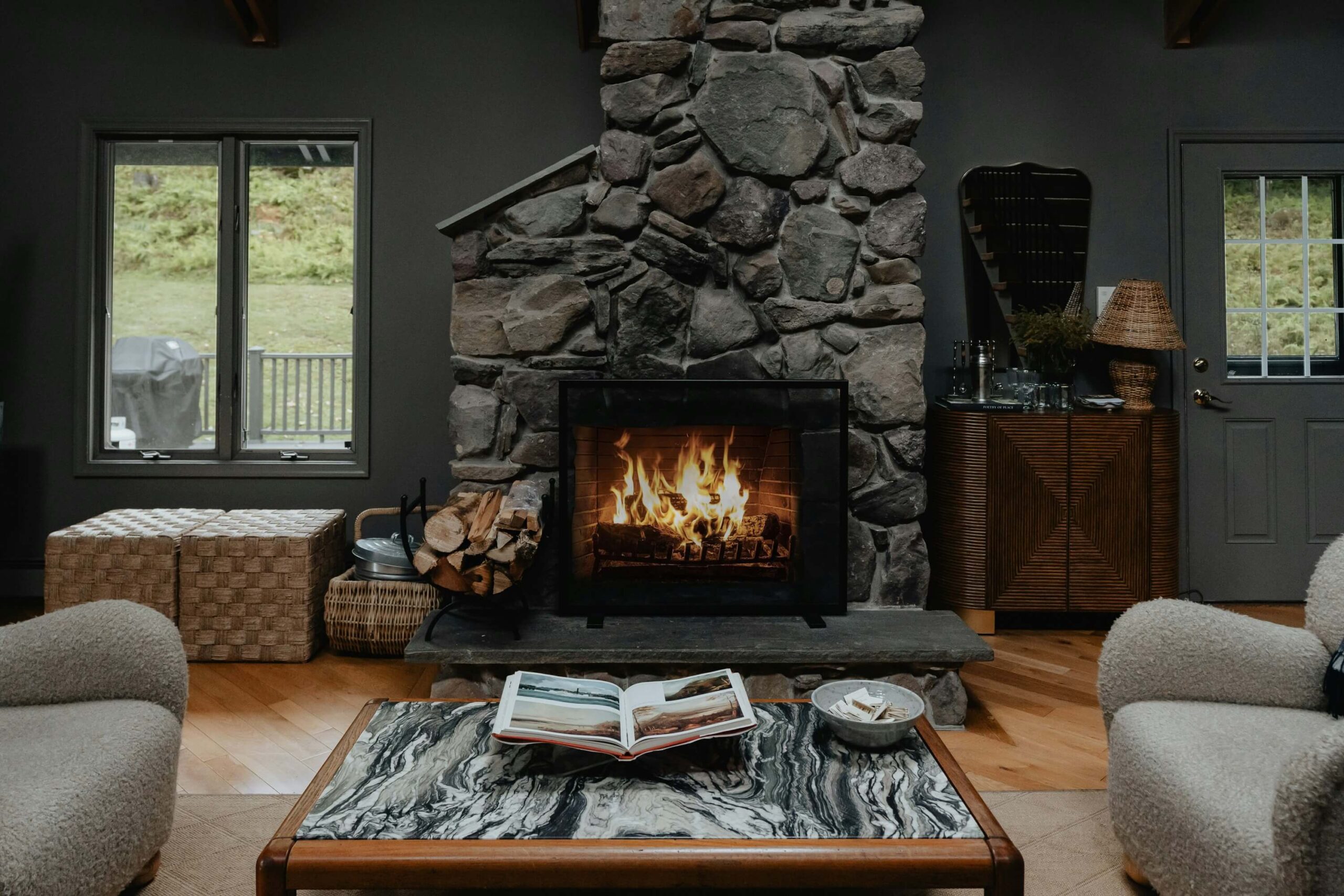 Stone Fireplace Installation Stone Fireplace Installation in Hamilton
